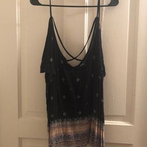 Boho Tank with Attached Sleeves
